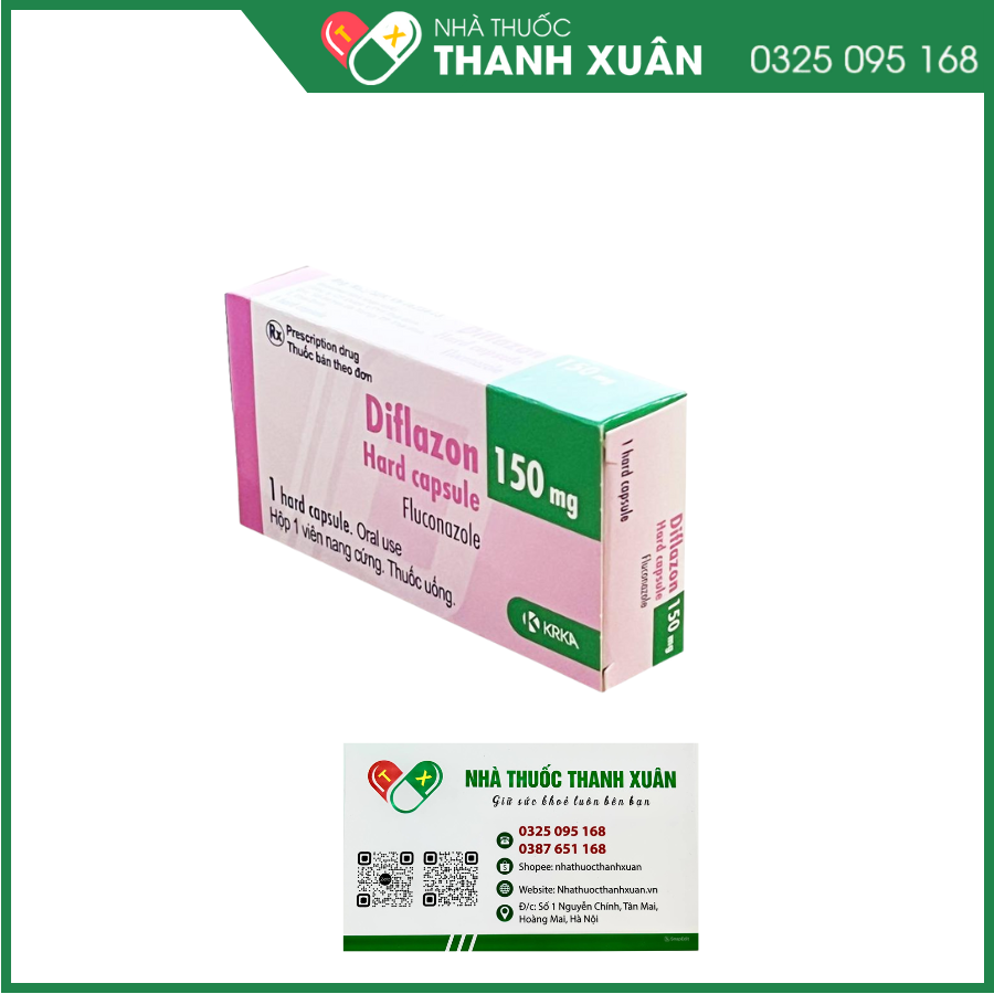 Diflazon 150mg điều trị nhiễm nấm Candida